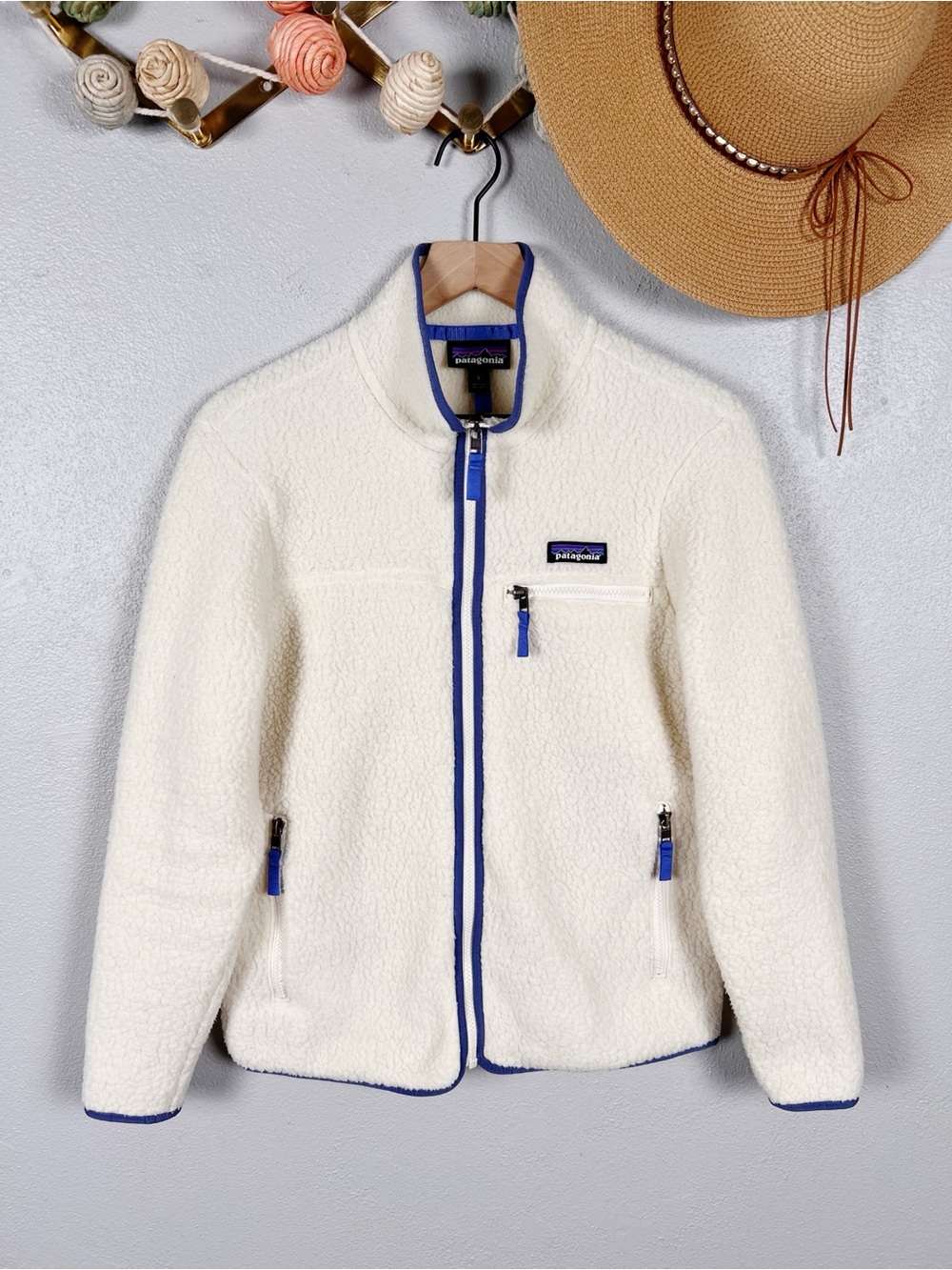 Patagonia Retro Pile Fleece Jacket in Natural Size Small - Picture 1 of 6
